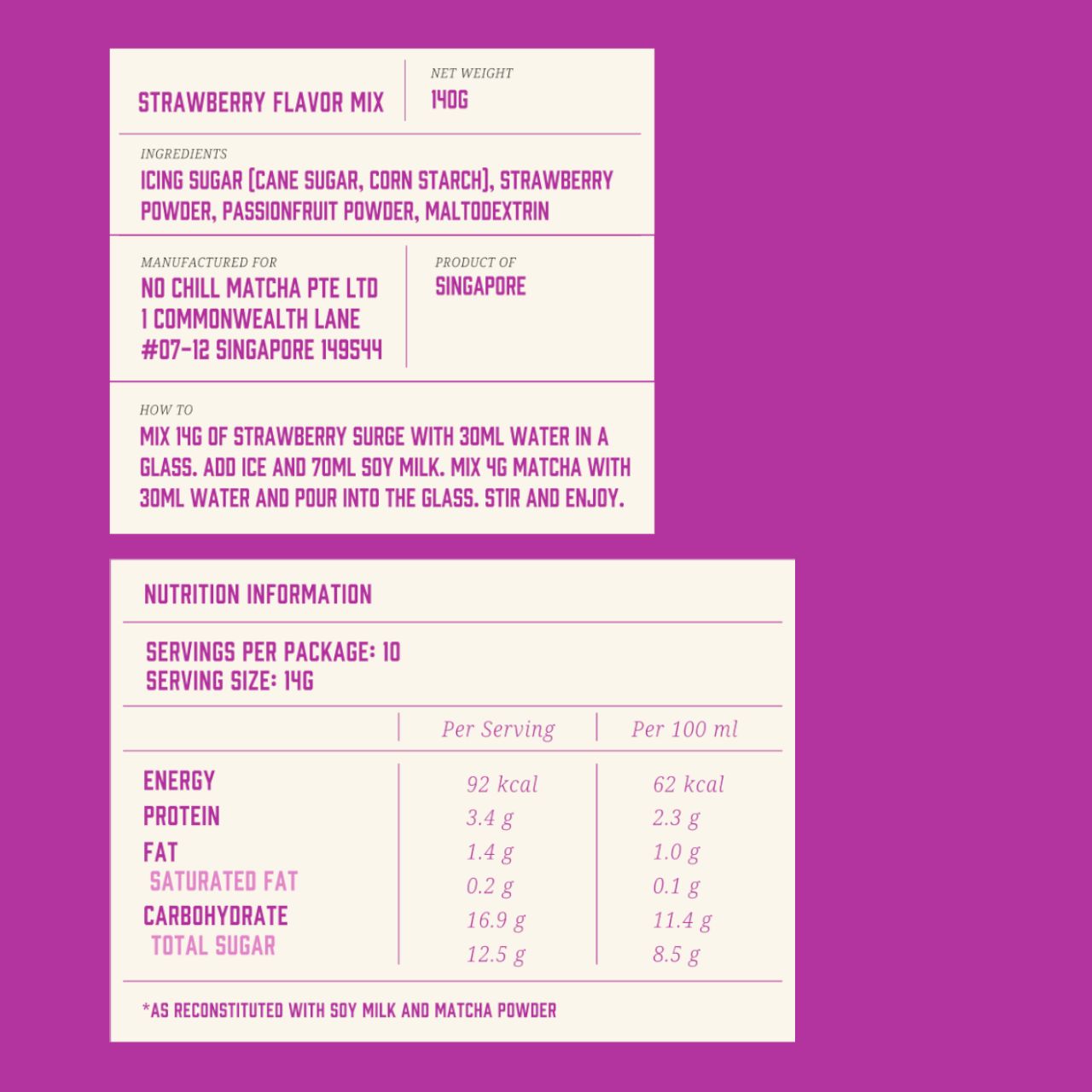 Strawberry Surge | Strawberry Matcha Latte