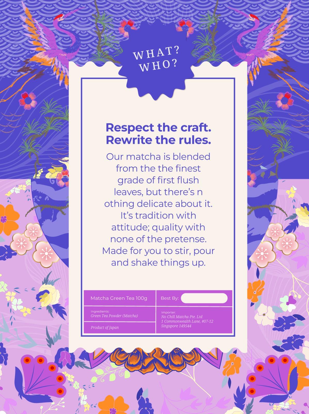 No Chill Matcha Floral